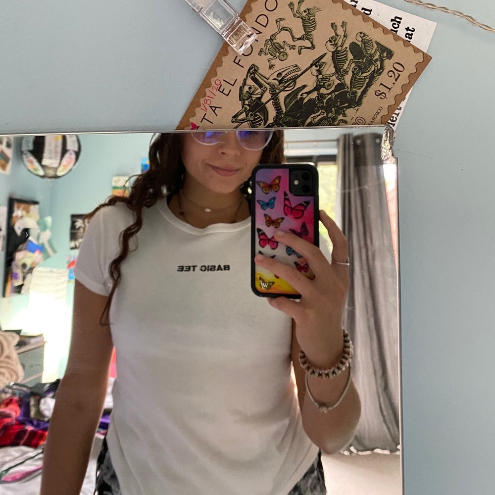Basic white tee